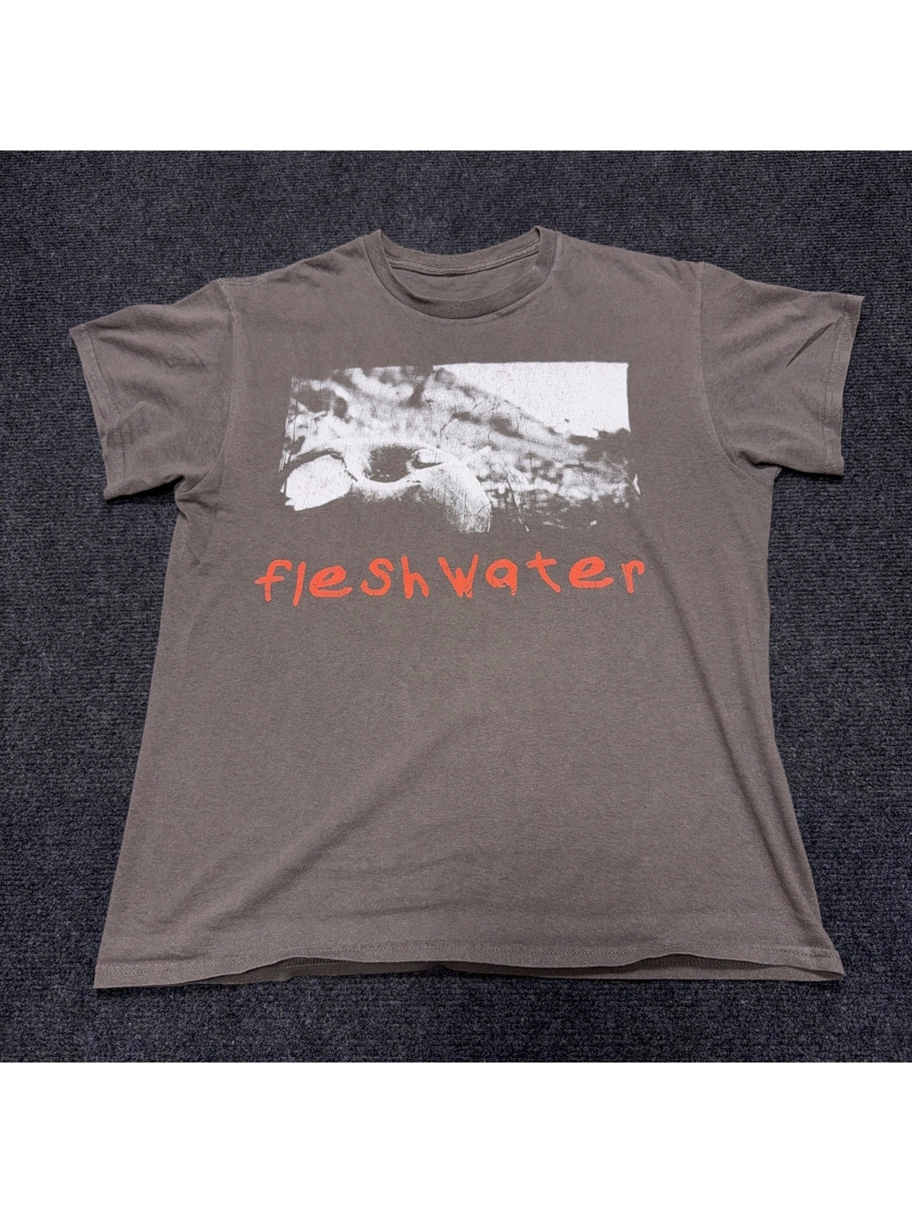 Fleshwater Men's T-Shirt [Size] Brown Graphic Freshwater Fall 2023